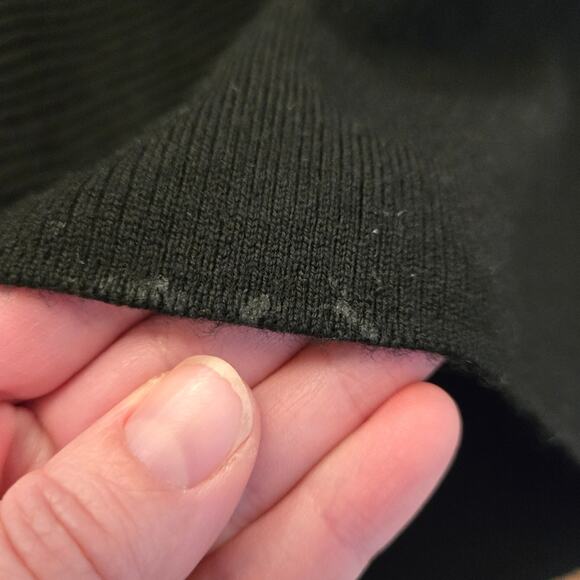 Lululemon Sit in Lotus Wrap Merino Wool open front cardigan Black Size 2 - Picture 16 of 16